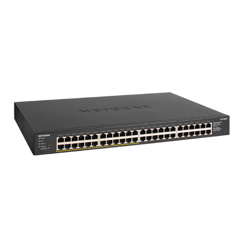 NETGEAR GS348PP 48-Port Gigabit Ethernet Unmanaged PoE+ Switch - with 24 x PoE+ @ 380W