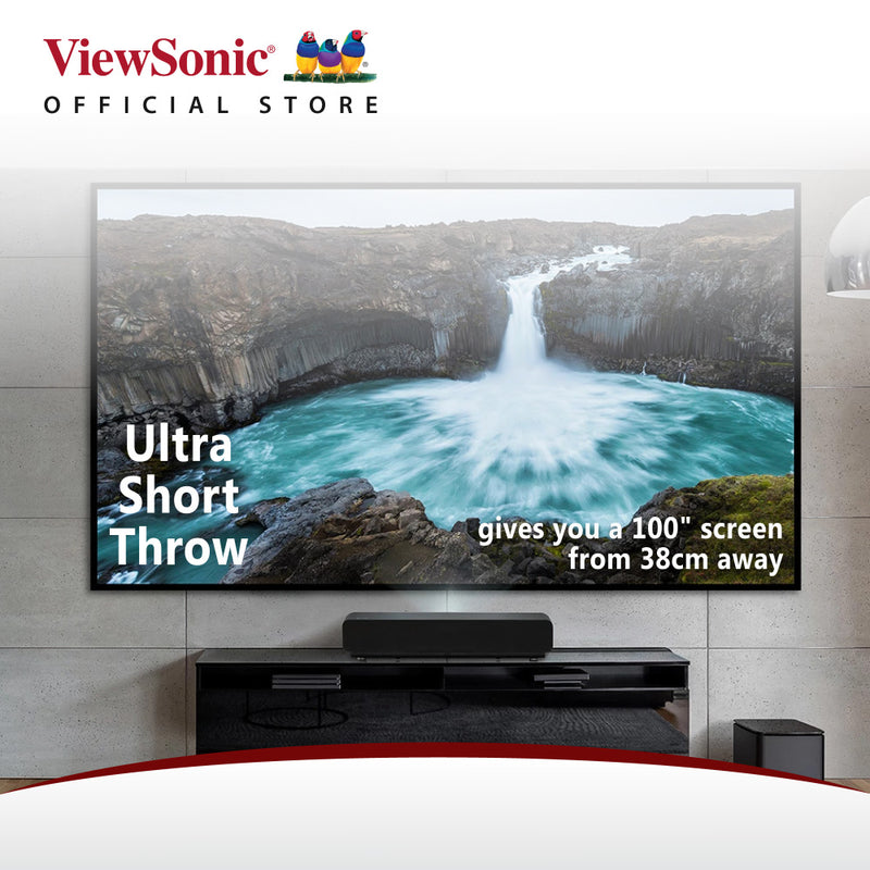 VIEWSONIC X1000-4K+ 4K UHD Ultra Short Throw LED Projector 3840 x 2160