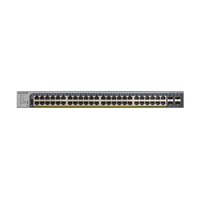NETGEAR GS752TPv2 52-Port Gigabit Ethernet Smart Managed Pro PoE Switch - with 48 x PoE+ @ 380W