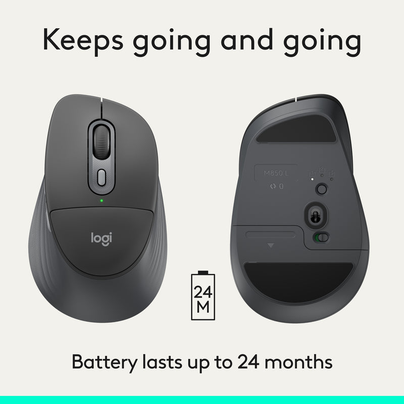 LOGITECH M850 L Signature Comfort Plus Wireless Mouse – Kaira Global ...