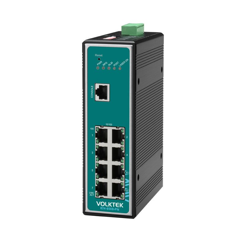 VOLKTEK IEN-8508-PN 8 Ports FE PROFINET Compliance Managed Switch