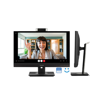 VIEWSONIC VG2757V-2K 27” QHD 100Hz Video Conferencing Docking Monitor with Windows Hello and Zoom® Certified Pop-up Webcam and 5W speakers