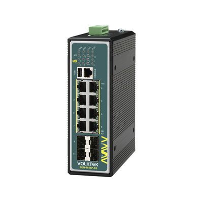 VOLKTEK SEN-9648P-24V-SS  8 Ports GbE Substation Certified Managed PoE+ Switch with 4 SFP Ports