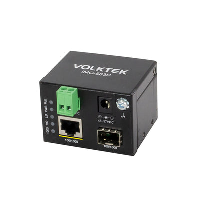 VOLKTEK IMC-563P GbE PoE+ to GbE SFP Media Converter