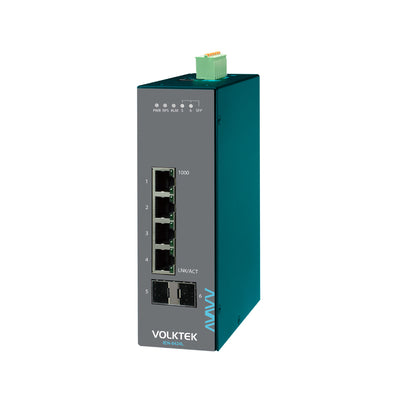 VOLKTEK IEN-8424L 4 Ports GbE Lite Managed Switch with 2 SFP Ports