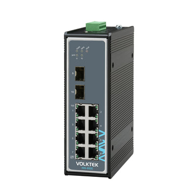 VOLKTEK INS-802E 8 Ports FE Unmanaged Switch with 2 GbE SFP Ports