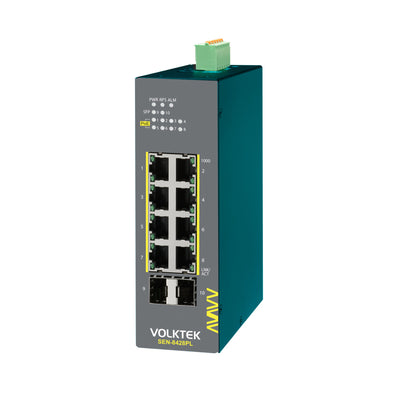 VOLKTEK SEN-8428PL-24V 8 Ports GbE Lite Managed PoE+ Switch with 2 SFP Ports