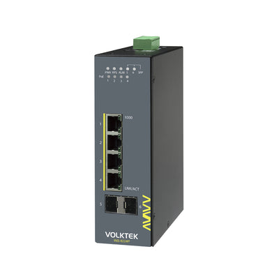 VOLKTEK INS-8224P 4 Ports GbE Unmanaged PoE+ Switch with 2 SFP Ports