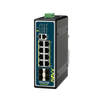 VOLKTEK SEN-9648PM-24V 8 Ports GbE DNV GL Certified Managed PoE+ Switch with 4 SFP Ports