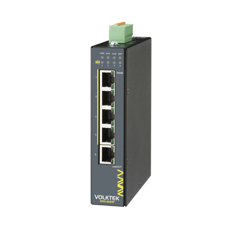VOLKTEK HNS-8605P 4 Ports GbE Managed PoE+ Switch with 1 RJ45