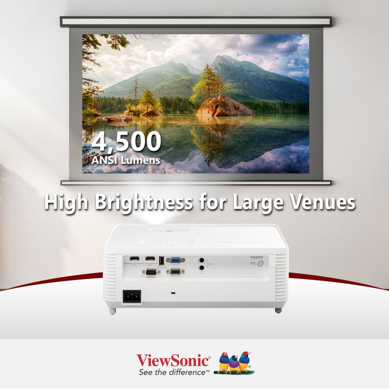 VIEWSONIC PA700S 4,500 ANSI Lumens SVGA Business & Education Projector