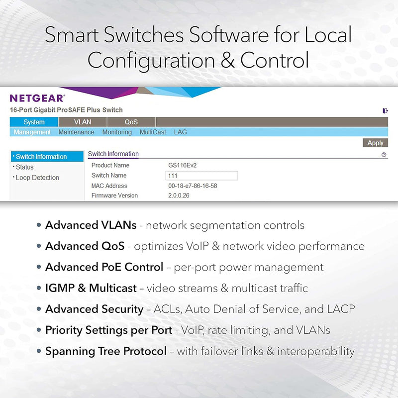 NETGEAR WiFi 6 Wireless Access Point Bundle (4x WAX615 + MS510TXPP)