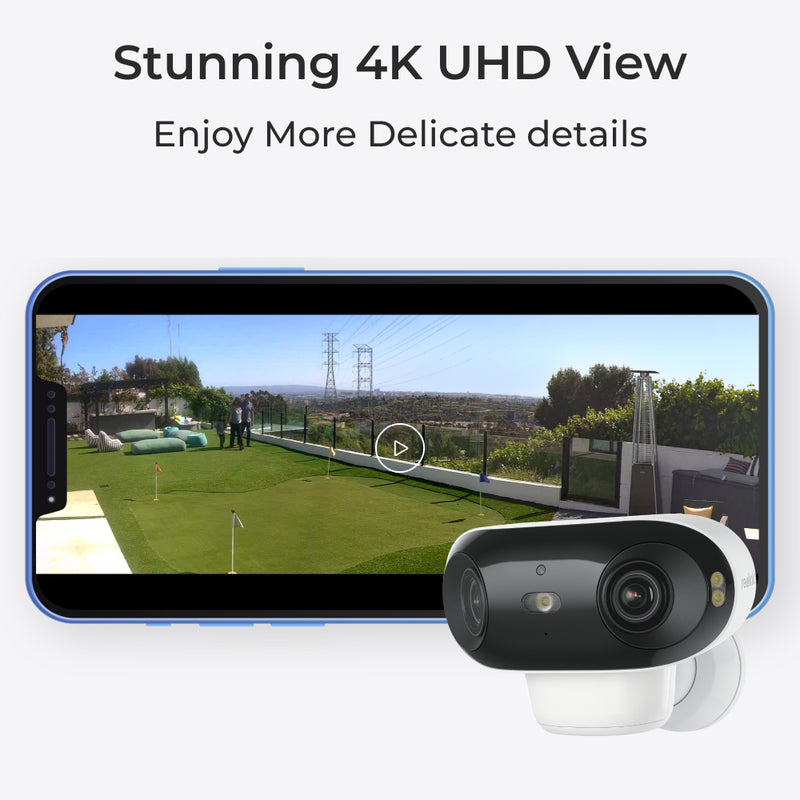 REOLINK Argus 4 Pro 4K 180° Dual-Lens WiFi 6 Battery Camera