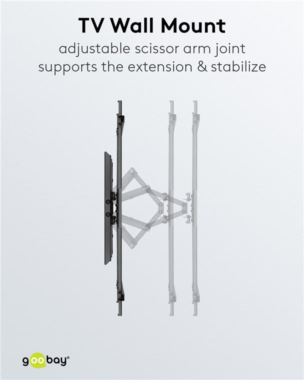 GOOBAY TV Wall mount Basic FULLMOTION (XL) for TVs from 43" to 100"
