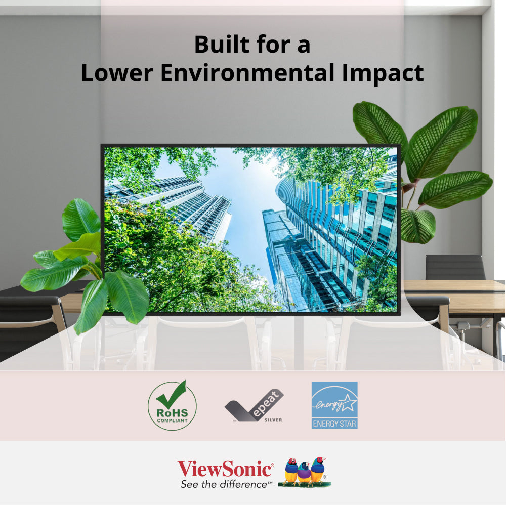 VIEWSONIC CDE6514-2C 65" 4K Commercial Display with ProAV Integration