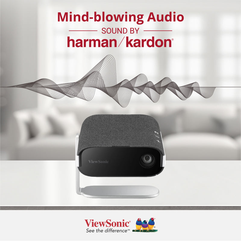 VIEWSONIC M1X Smart LED Portable Projector with Harman Kardon Speakers