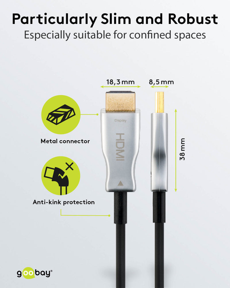 GOOBAY HDMI Optical Hybrid Cable 2.0 - 4K 60Hz