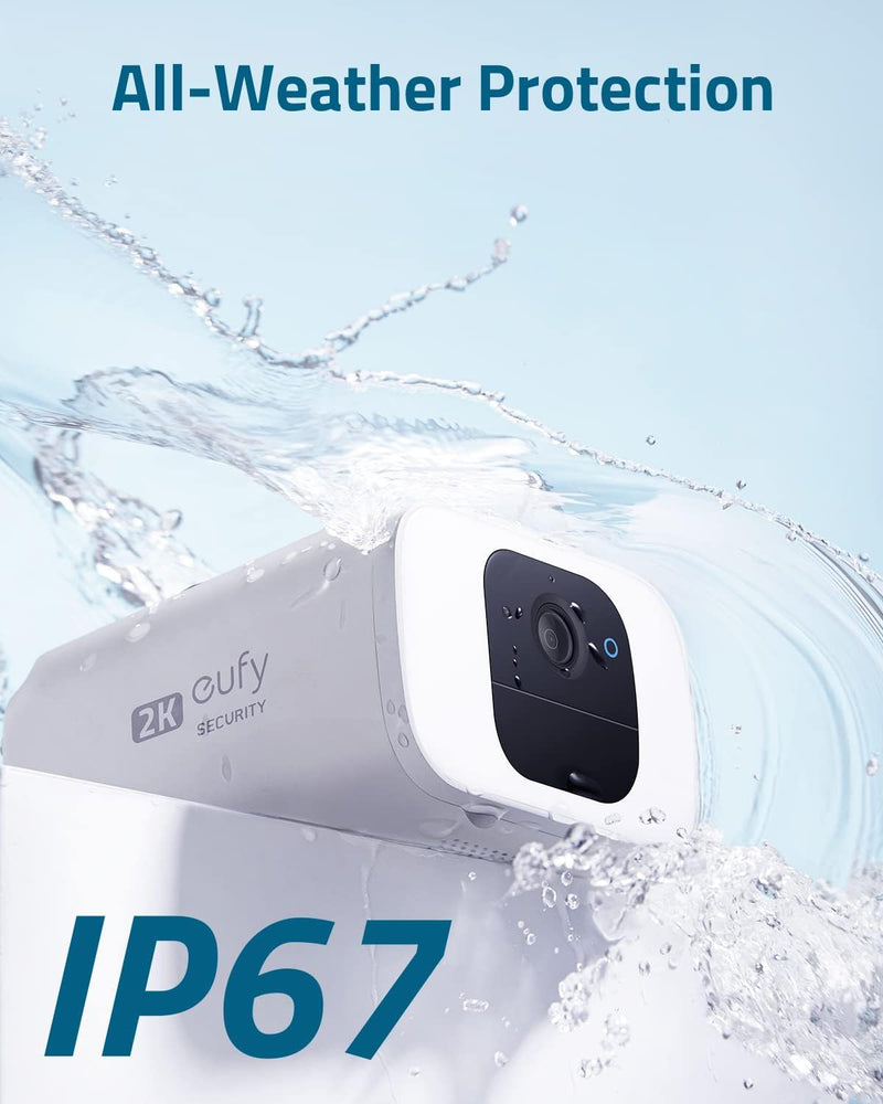 EUFY T8124 SoloCam S40 Solar Battery Camera, 2k Resolution, Human detection