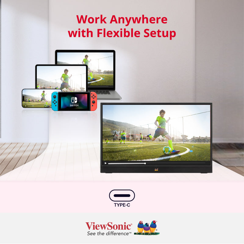 VIEWSONIC VA1655 16” Portable Monitor