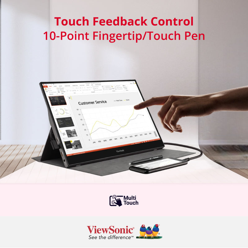 VIEWSONIC TD1655 16" Touch Portable Monitor