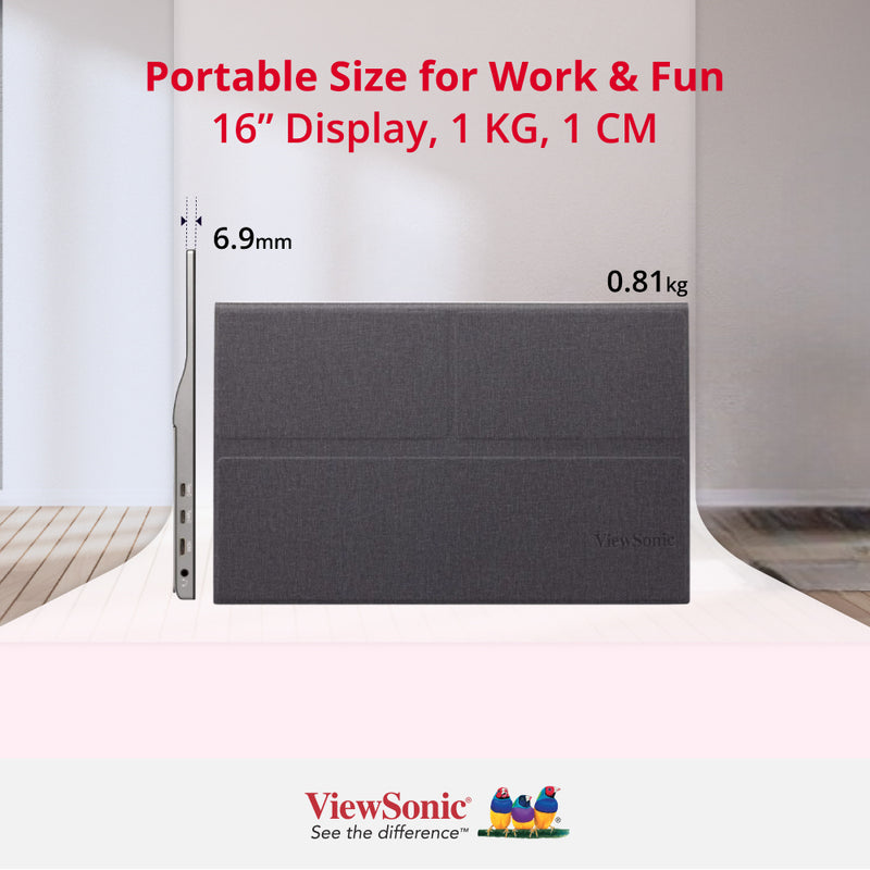 VIEWSONIC VG1655 16" Portable Monitor