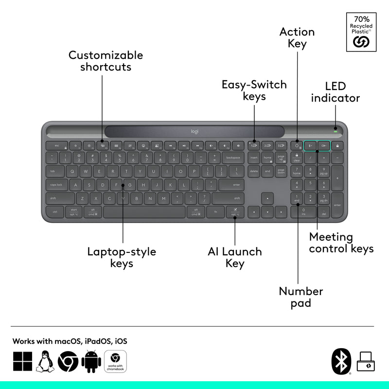 LOGITECH Signature Slim Solar Plus Keyboard