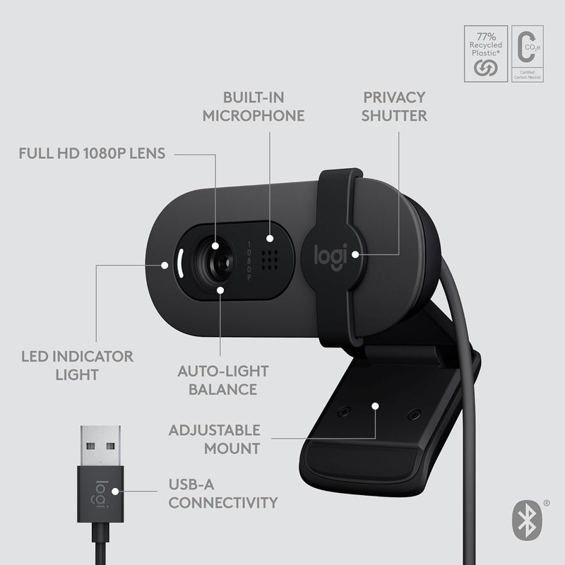 LOGITECH Brio 105 Webcam for Business
