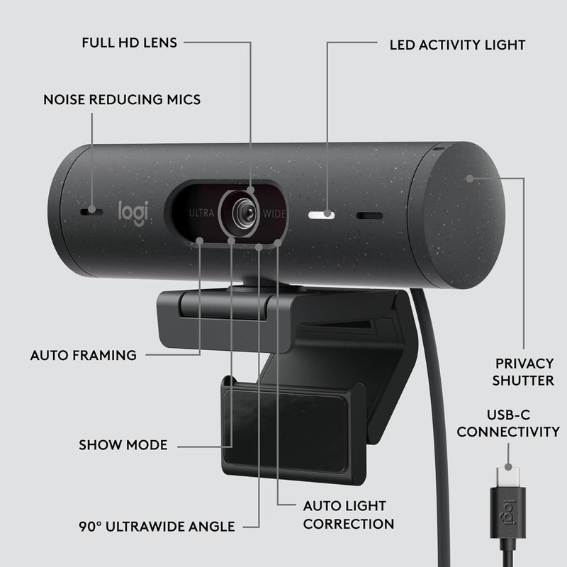 LOGITECH BRIO 505 Webcam for Business