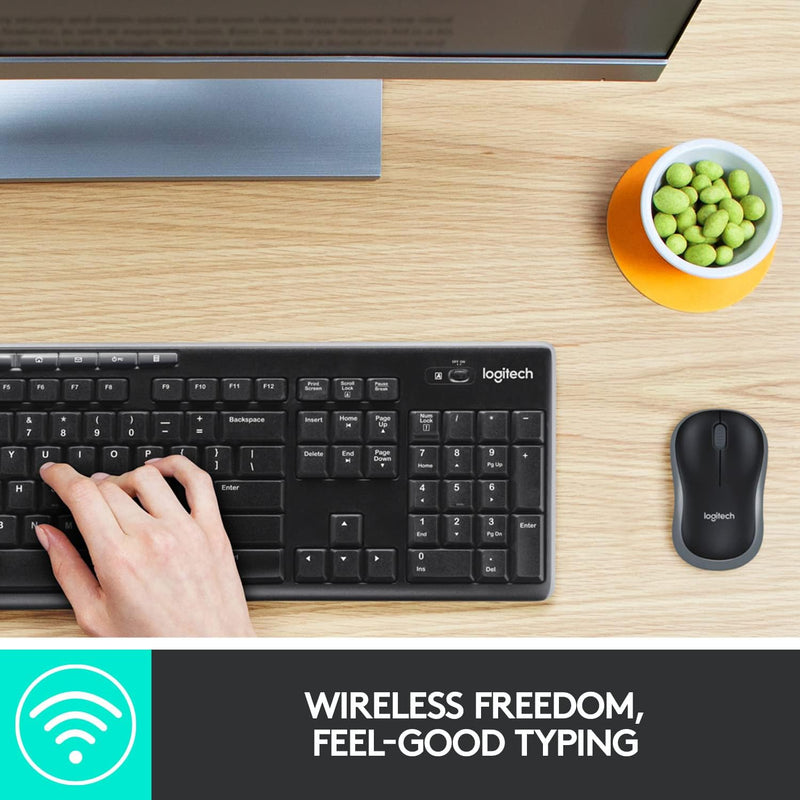 LOGITECH MK270R Reliable Wireless Keyboard and Mouse Combo