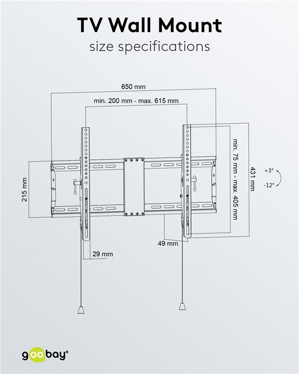 GOOBAY TV Wall Mount Pro Tilt L (37-70 Inch)