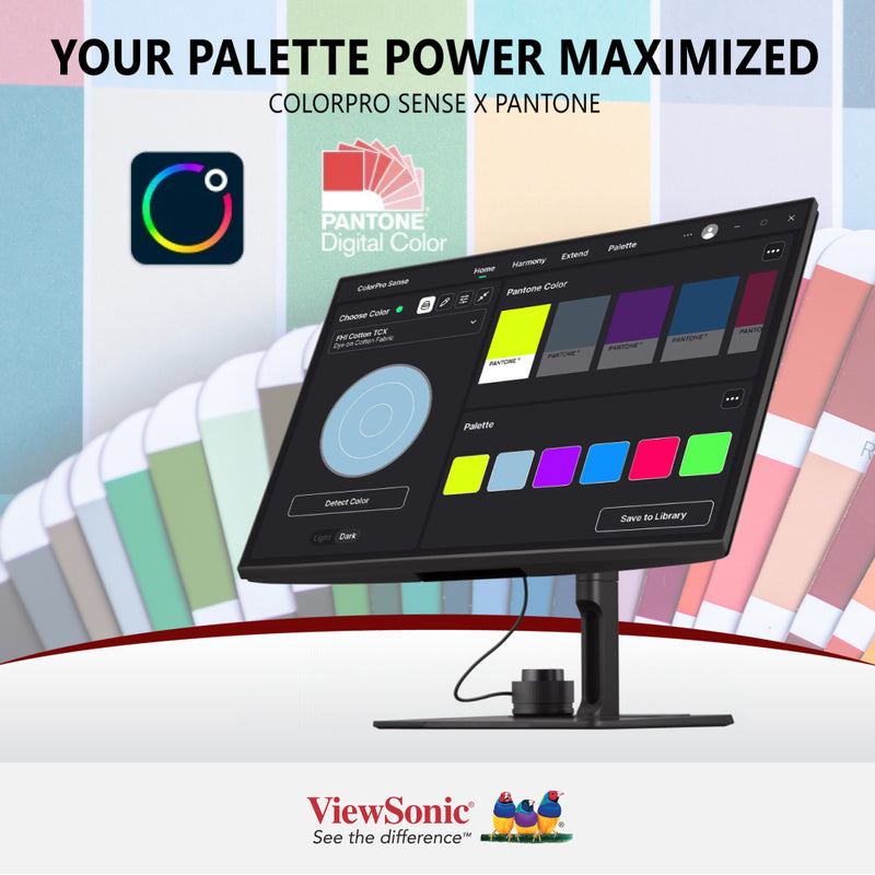 VIEWSONIC VP2786-4K 27" UHD Fogra & G7 Validated Photo Editing & Printout Monitor with integrated calibrator, Adobe rgb, 10 bit Color & ColorPro Sense