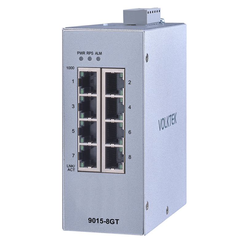 VOLKTEK Woodpecker 9015-8GT-I 8 Ports GbE Managed Switch