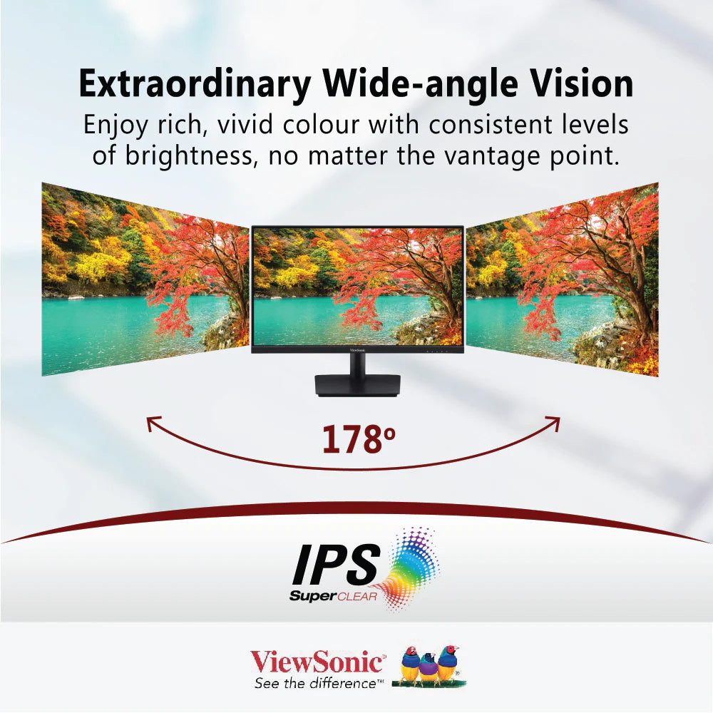 VIEWSONIC VA2409-MHU 24” Full HD Monitor - 1920 x 1080, 75 Hz, USB-C