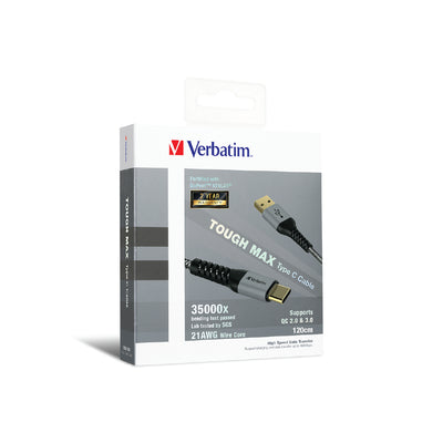 Verbatim 120Cm Tough Max Kevlar Type C Cable- USB