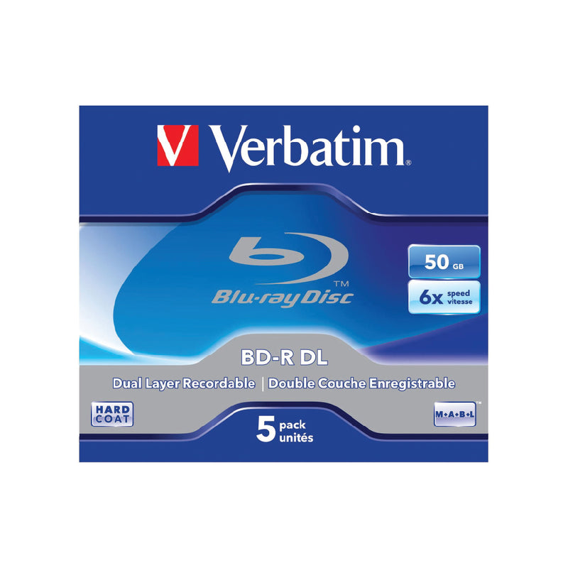Verbatim BDR Blu-Ray DL 50GB 6X 5pk JC
