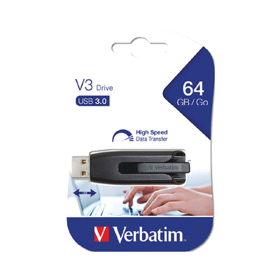 Verbatim Store'N'Go V3 USB 3.0 Drive 64GB (Grey)