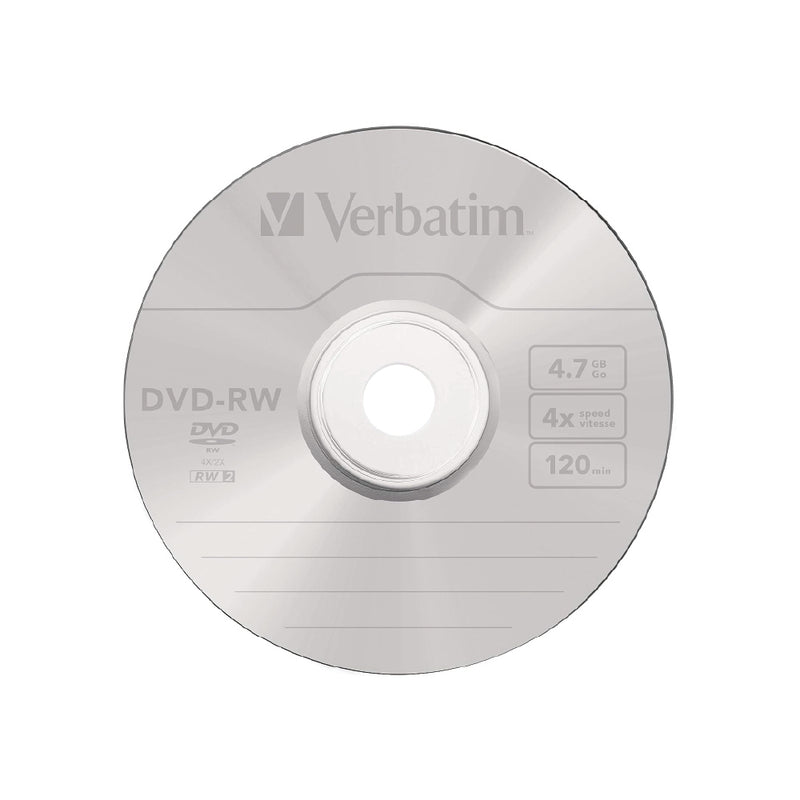 Verbatim DVD-RW 4.7GB 4X 5Pk Jc