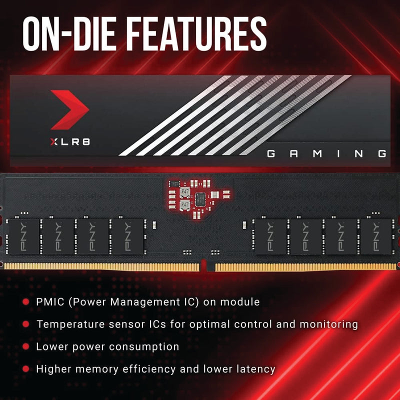PNY XLR8 DDR5 6200MHz MAKO Low profile DRAM UDIMM 16GB Single Side