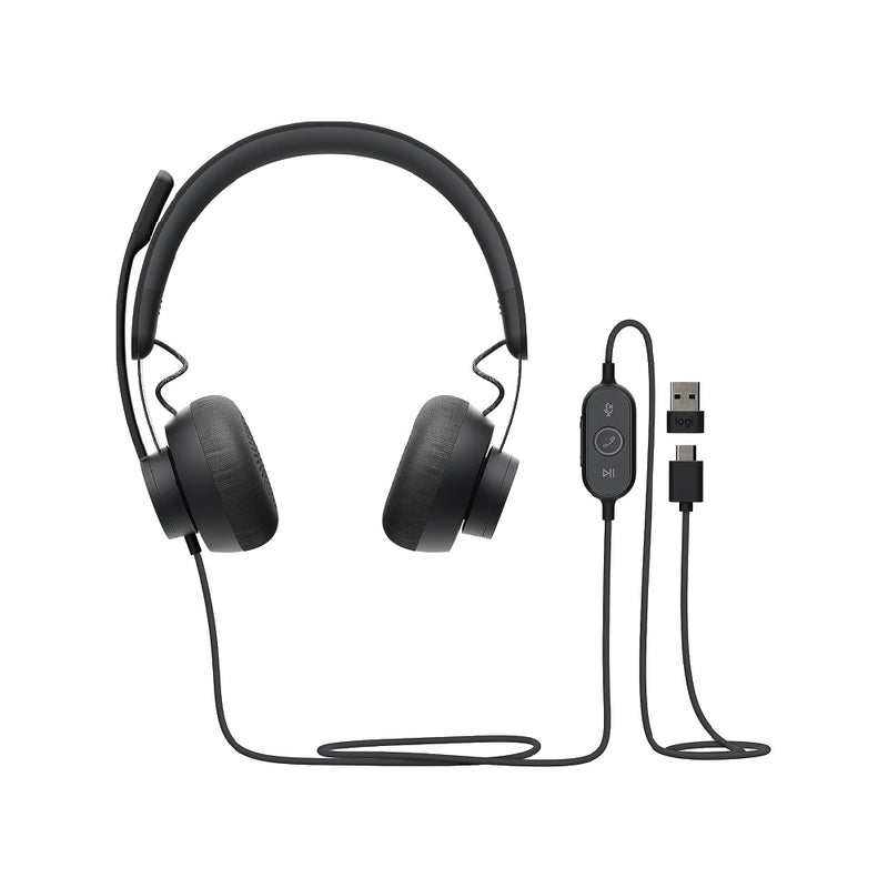 LOGITECH Zone Wired Headset with Noise Canceling Mic