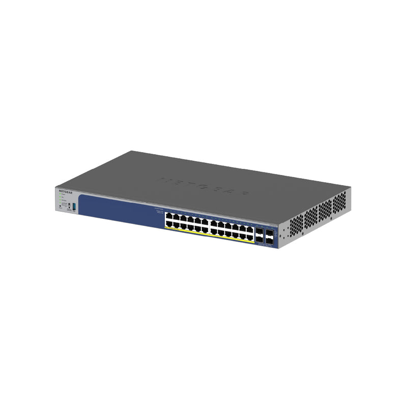 NETGEAR GS728TXPv3 28-Port Gigabit Ethernet Smart Managed PoE+ Switch (190W)