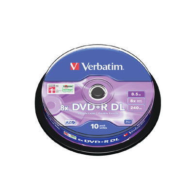 Verbatim DVD+R Dl 8.5GB 8X 5Pk Jc