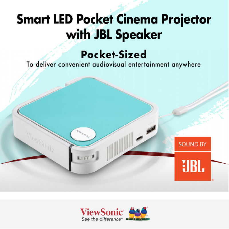 VIEWSONIC M1 mini Plus Smart LED Projector with JBL Speaker
