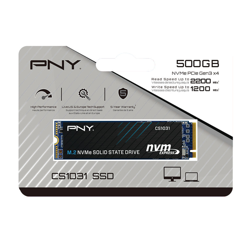 PNY SSD,M.2,2280, NVMe, CS1031, Gen3X4