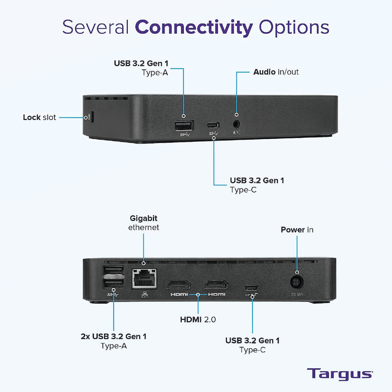 Targus Universal USB-C DV4K Docking Station with 65W Power Delivery