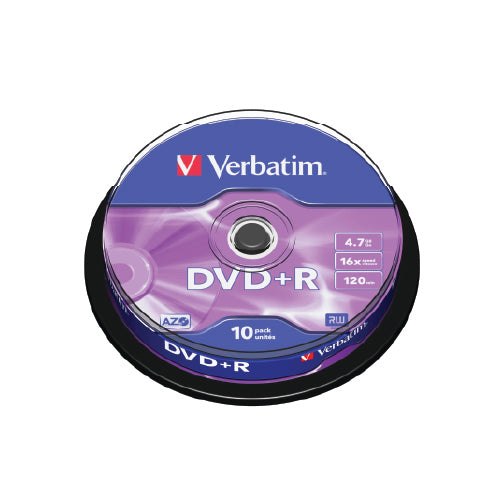 Verbatim DVD+R 4.7GB 16X Branded