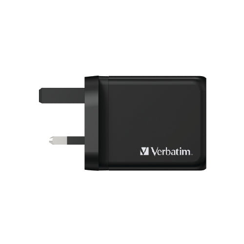 Verbatim 3 Port 65W PD 3.0 & QC 3.0 GaN Charger