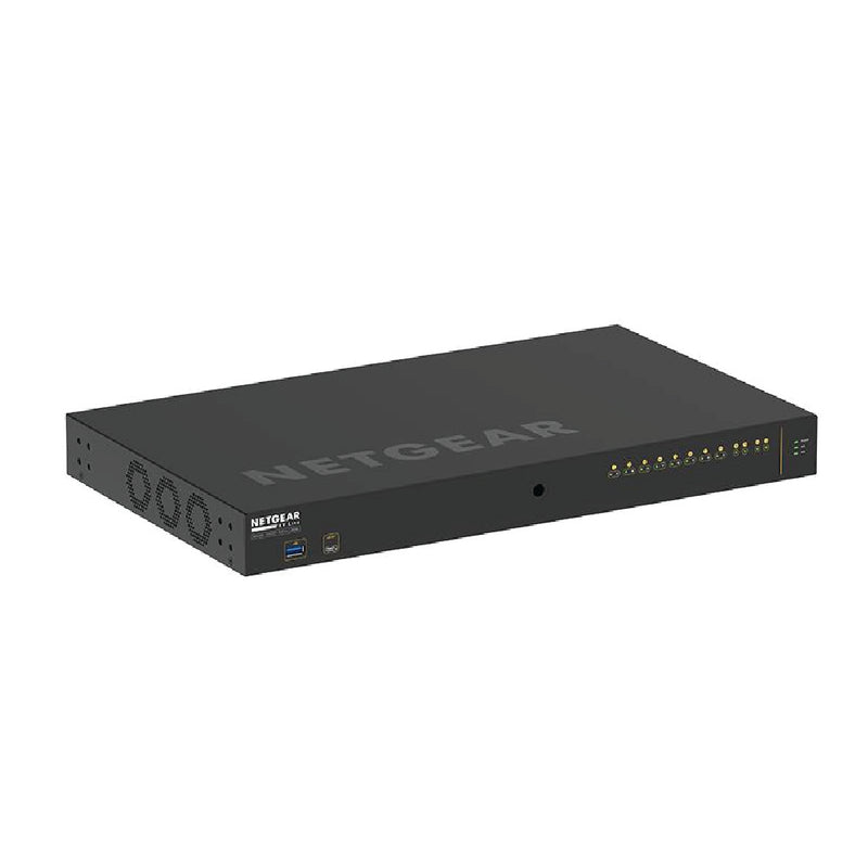 NETGEAR GSM42124UX AV Line M4250-10G2XF-PoE++ 8x1G Utra90 PoE++ 802.3bt 720W 2x1G and 2xSFP+ Managed Switch