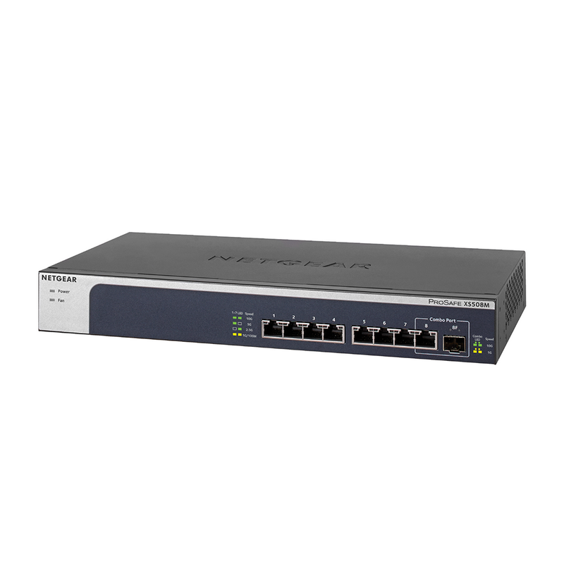 NETGEAR XS508M 8-Port 10G Multi-Gigabit Ethernet Unmanaged Switch