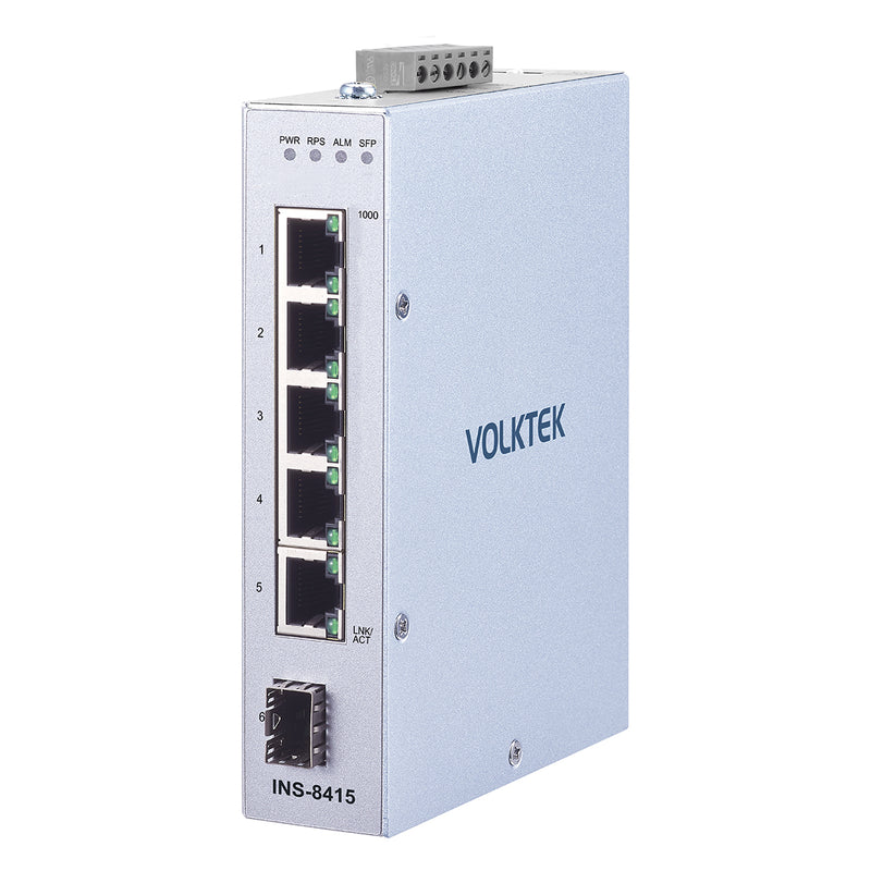 VOLKTEK INS-8415 5 Ports GbE Unmanaged Switch with 1 SFP Port