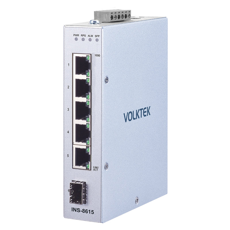 VOLKTEK INS-8615 5 Ports GbE Managed Switch with 1 SFP Port